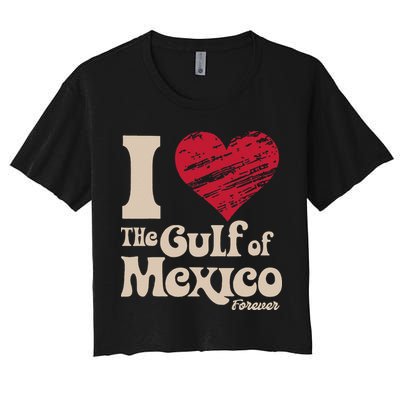 I Love The Gulf Of Mexico Forever Crop Top