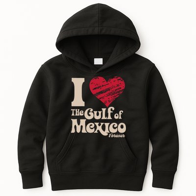 I Love The Gulf Of Mexico Forever Kids Hoodie