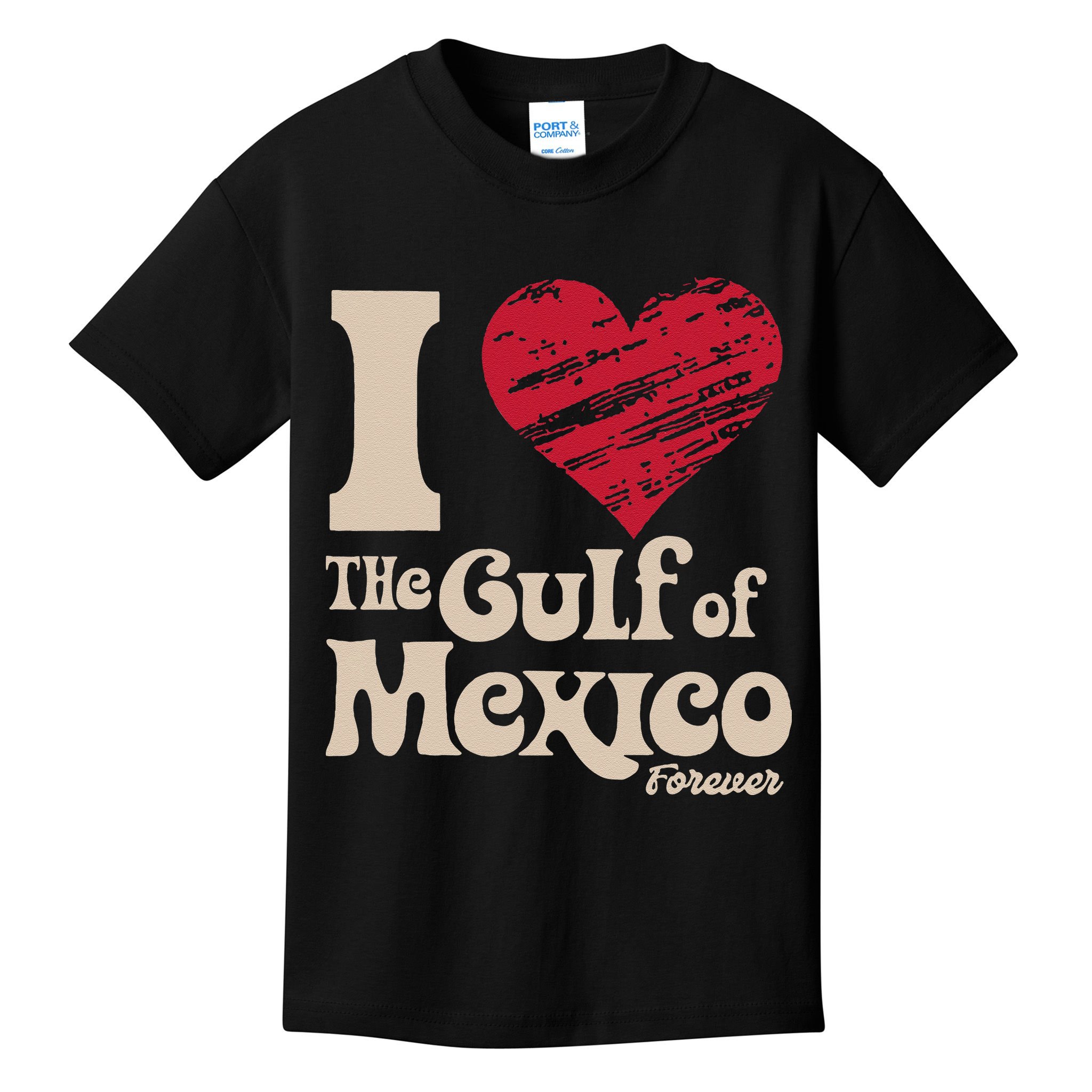 I Love The Gulf Of Mexico Forever Kids T-Shirt