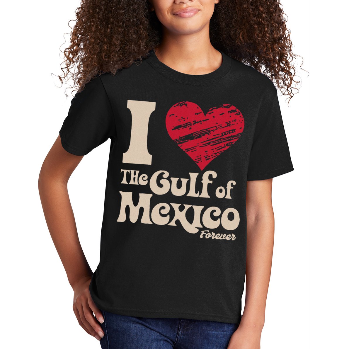 I Love The Gulf Of Mexico Forever Kids T-Shirt