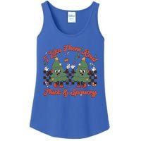 I Like Them Real Thick Sprucey Christmas Tree Xmas Groovy Gift Ladies Essential Tank