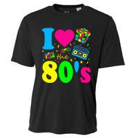 I Love The 80S Eighties Party Dress Retro Cooling Performance Crew T-Shirt