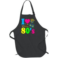 I Love The 80S Eighties Party Dress Retro Full-Length Apron With Pockets