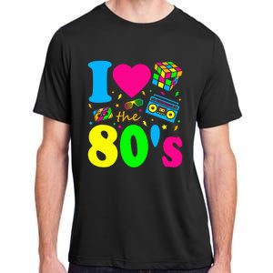 I Love The 80S Eighties Party Dress Retro Adult ChromaSoft Performance T-Shirt