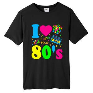 I Love The 80S Eighties Party Dress Retro Tall Fusion ChromaSoft Performance T-Shirt