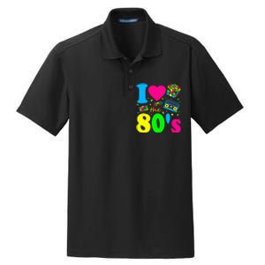 I Love The 80S Eighties Party Dress Retro Dry Zone Grid Polo