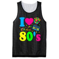 I Love The 80S Eighties Party Dress Retro Mesh Reversible Basketball Jersey Tank