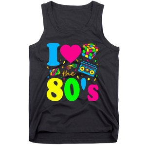 I Love The 80S Eighties Party Dress Retro Tank Top