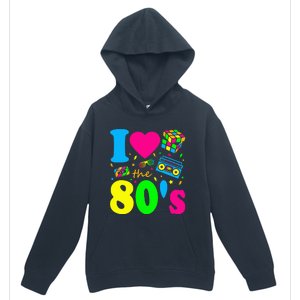 I Love The 80S Eighties Party Dress Retro Urban Pullover Hoodie