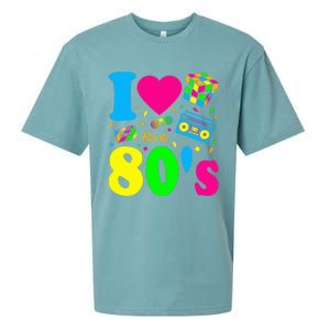 I Love The 80S Eighties Party Dress Retro Sueded Cloud Jersey T-Shirt