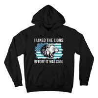 I Liked The Lions Before It Was Cool Lion In America Flag Hoodie