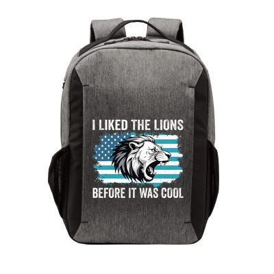 I Liked The Lions Before It Was Cool Lion In America Flag Vector Backpack