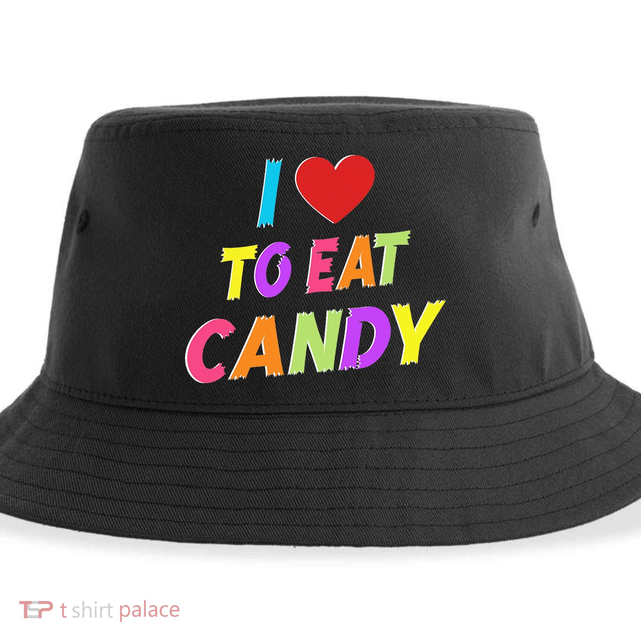 I Love To Eat Candy I'm Candy Funny Couple Matching Sustainable Bucket Hat