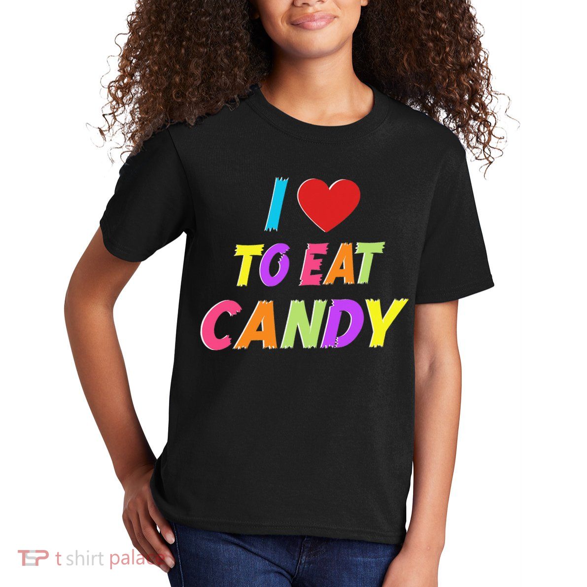 I Love To Eat Candy I'm Candy Funny Couple Matching Kids T-Shirt