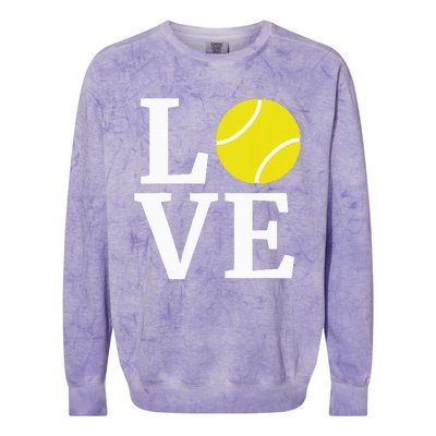 I Love Tennis Colorblast Crewneck Sweatshirt