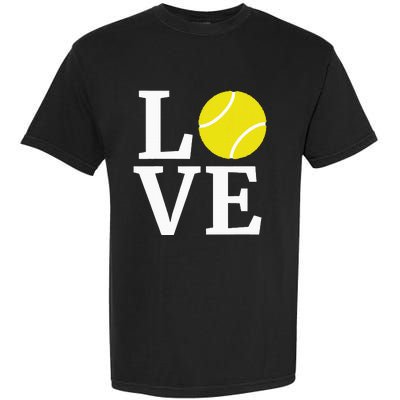 I Love Tennis Garment-Dyed Heavyweight T-Shirt