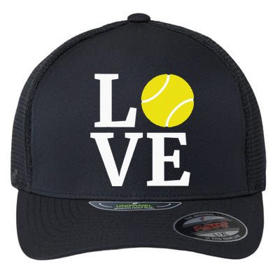 I Love Tennis Flexfit Unipanel Trucker Cap