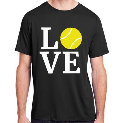 I Love Tennis Adult ChromaSoft Performance T-Shirt