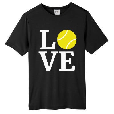 I Love Tennis Tall Fusion ChromaSoft Performance T-Shirt