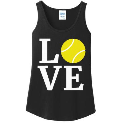 I Love Tennis Ladies Essential Tank