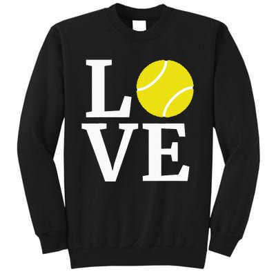 I Love Tennis Tall Sweatshirt