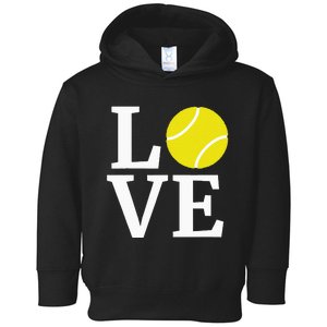 I Love Tennis Toddler Hoodie