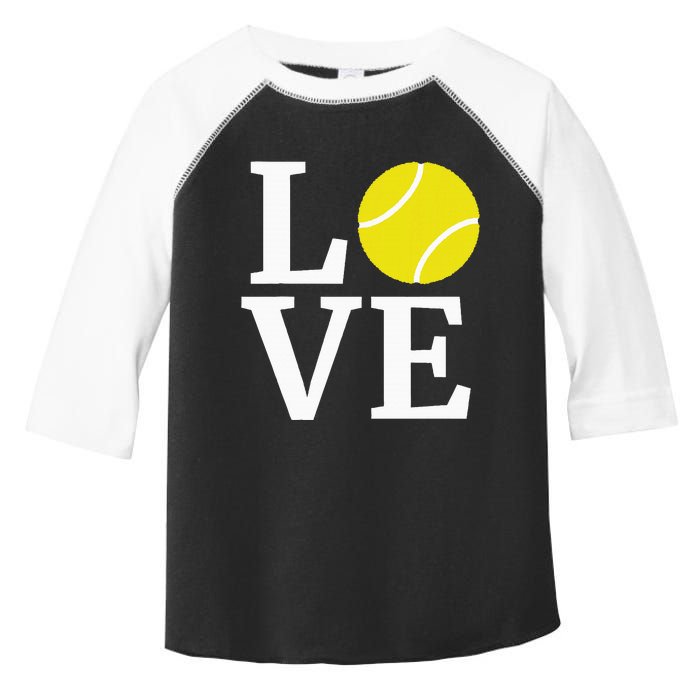 I Love Tennis Toddler Fine Jersey T-Shirt