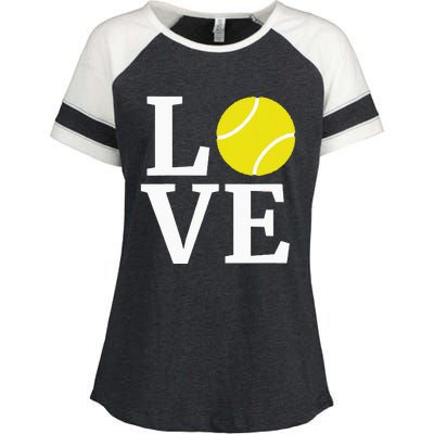 I Love Tennis Enza Ladies Jersey Colorblock Tee