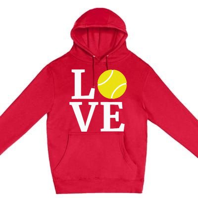 I Love Tennis Premium Pullover Hoodie