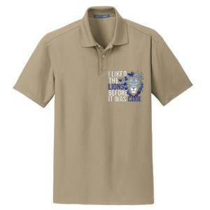 I Liked The Lions Before It Was Cool Dry Zone Grid Polo