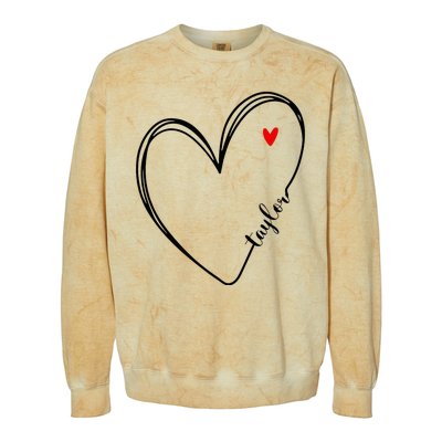 I Love Taylor Personalized Heart Design For G.I.R.L.S Colorblast Crewneck Sweatshirt