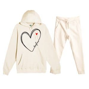 I Love Taylor Personalized Heart Design For G.I.R.L.S Premium Hooded Sweatsuit Set