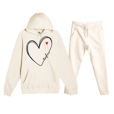 I Love Taylor Personalized Heart Design For G.I.R.L.S Premium Hooded Sweatsuit Set