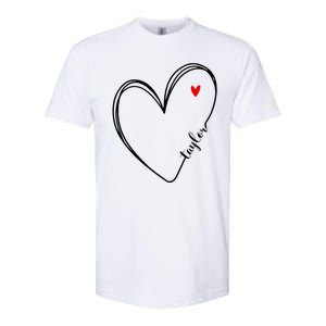 I Love Taylor Personalized Heart Design For G.I.R.L.S Softstyle CVC T-Shirt