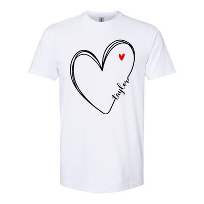 I Love Taylor Personalized Heart Design For G.I.R.L.S Softstyle® CVC T-Shirt