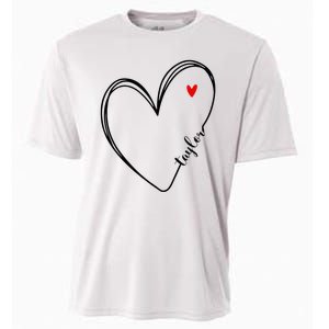 I Love Taylor Personalized Heart Design For G.I.R.L.S Cooling Performance Crew T-Shirt