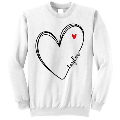 I Love Taylor Personalized Heart Design For G.I.R.L.S Sweatshirt