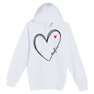 I Love Taylor Personalized Heart Design For G.I.R.L.S Premium Pullover Hoodie