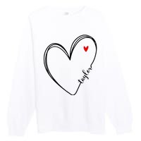 I Love Taylor Personalized Heart Design For G.I.R.L.S Premium Crewneck Sweatshirt