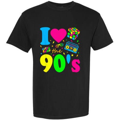 I Love the 90's Nineties Party Dress Retro Garment-Dyed Heavyweight T-Shirt