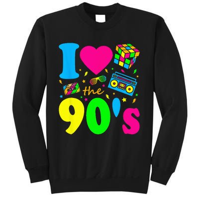 I Love the 90's Nineties Party Dress Retro Sweatshirt