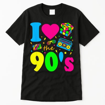 I Love the 90's Nineties Party Dress Retro Tall T-Shirt