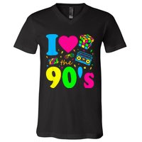 I Love the 90's Nineties Party Dress Retro V-Neck T-Shirt