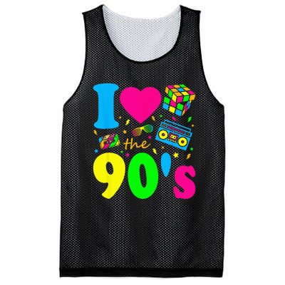 I Love the 90's Nineties Party Dress Retro Mesh Reversible Basketball Jersey Tank