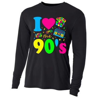 I Love the 90's Nineties Party Dress Retro Cooling Performance Long Sleeve Crew