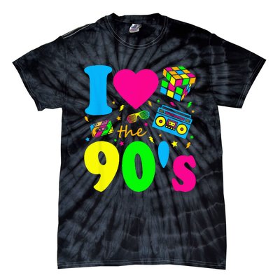 I Love the 90's Nineties Party Dress Retro Tie-Dye T-Shirt