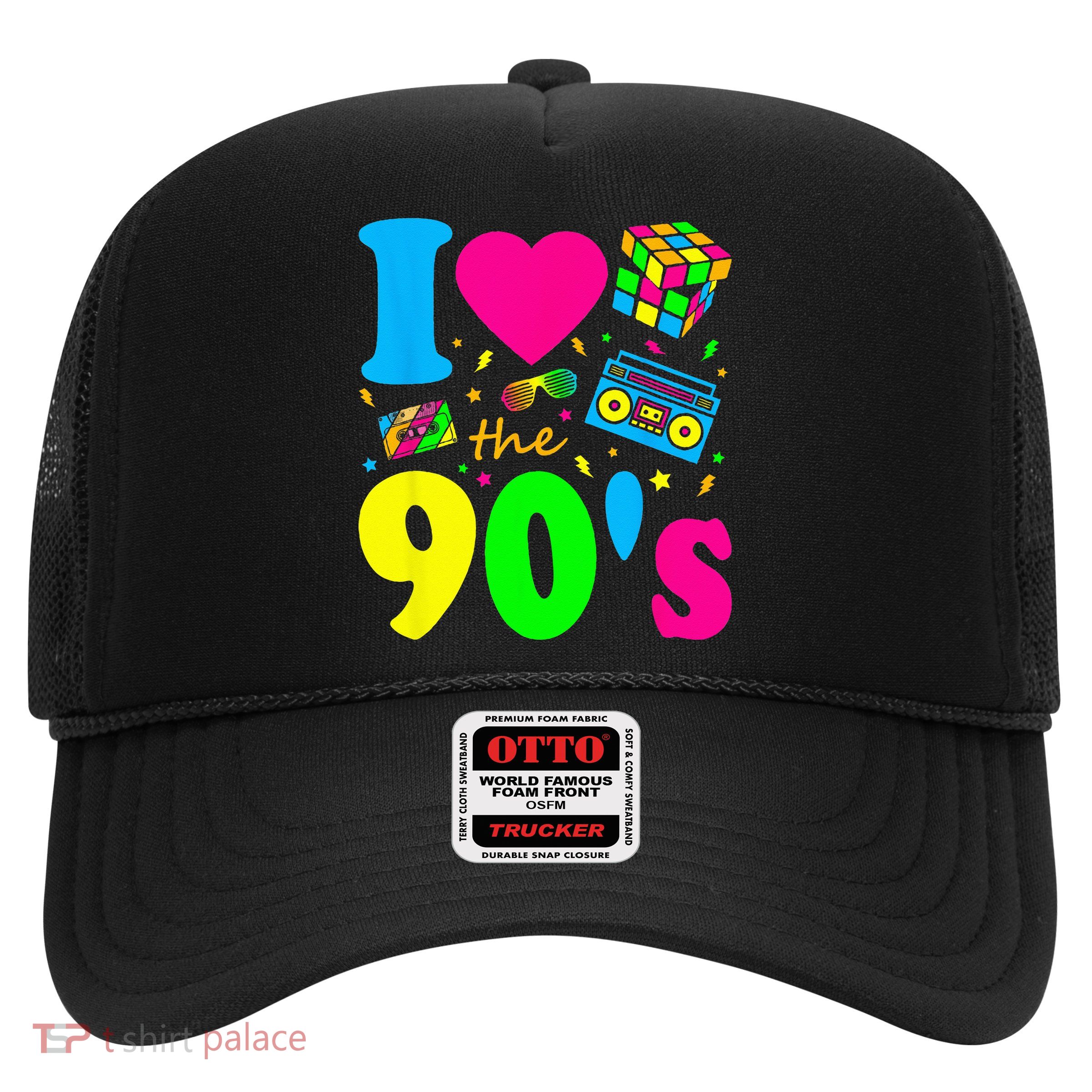 I Love the 90's Nineties Party Dress Retro Trucker Hat