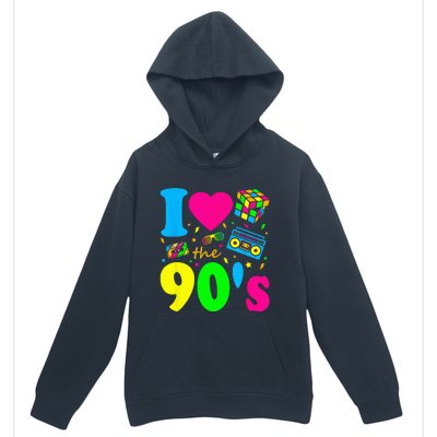 I Love the 90's Nineties Party Dress Retro Urban Pullover Hoodie