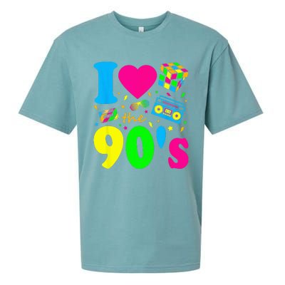 I Love the 90's Nineties Party Dress Retro Sueded Cloud Jersey T-Shirt