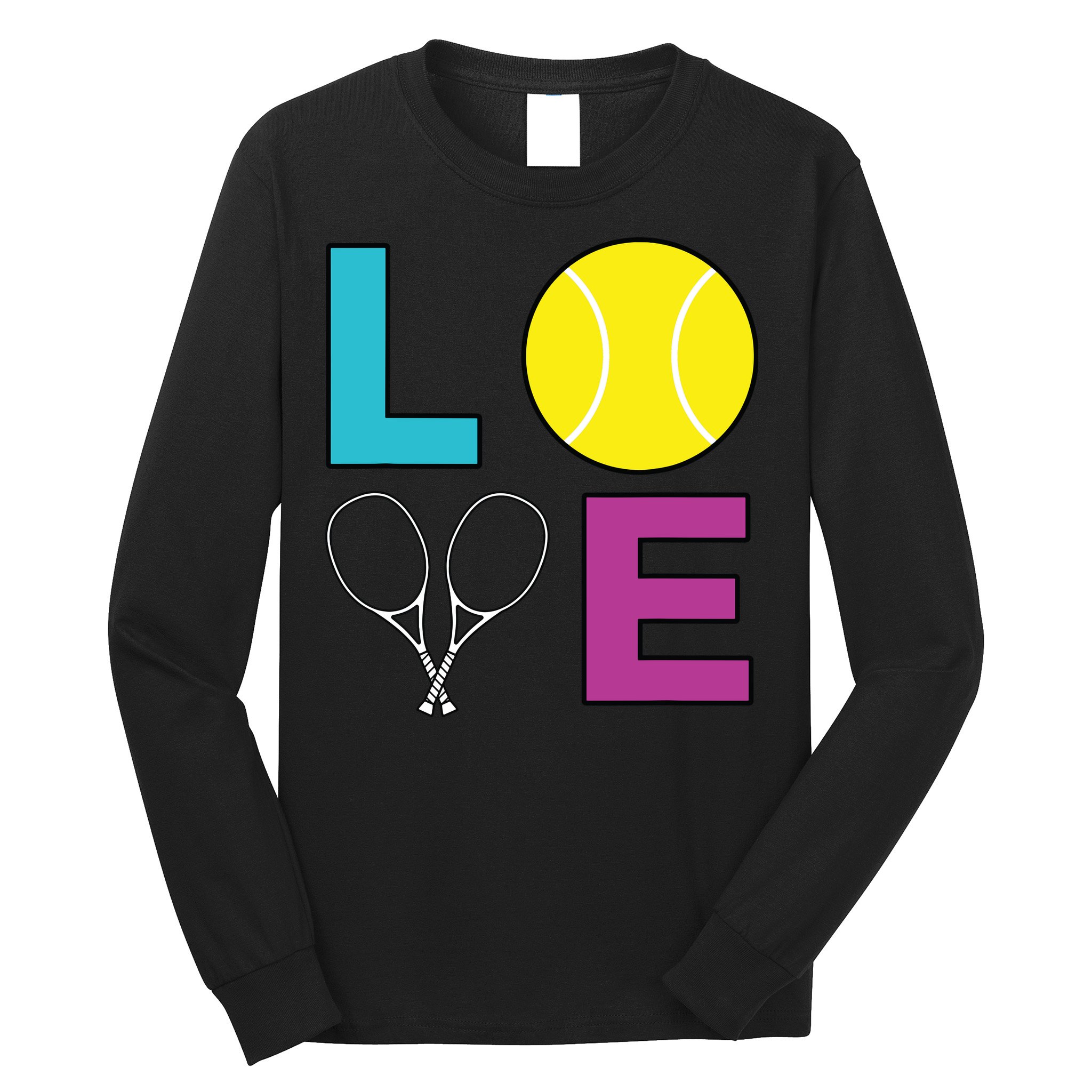 I Love Tennis Tennis Player Long Sleeve Shirt